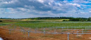 Nevados’ All-Terrain Tracker in use on the new 170 MW solar farm.